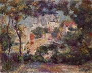 Pierre-Auguste Renoir Landschaft mit Ansicht von Sacre Coeur oil painting